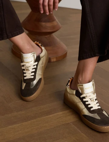 Adidasi Manfield, maro/auriu