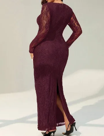 Rochie lunga SHEIN CURVE, pruna