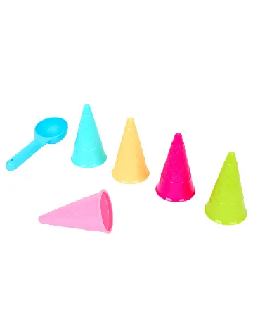 Forme pentru nisip 6 bucati ACTION, mix culori