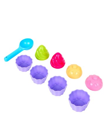 Forme pentru nisip 5 bucati ACTION, mix culori