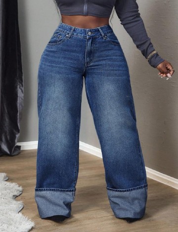 Blugi SHEIN CURVE, albastru