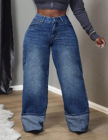 Blugi SHEIN CURVE, albastru