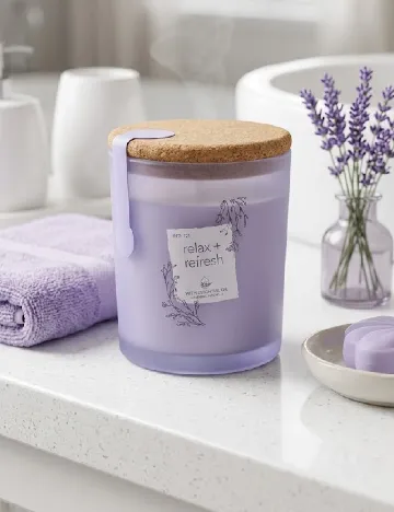 Lumanare parfumata ACTION, mov