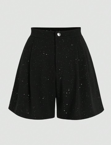 Pantaloni scurti SHEIN CURVE, negru