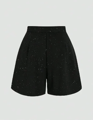 Pantaloni scurti SHEIN CURVE, negru