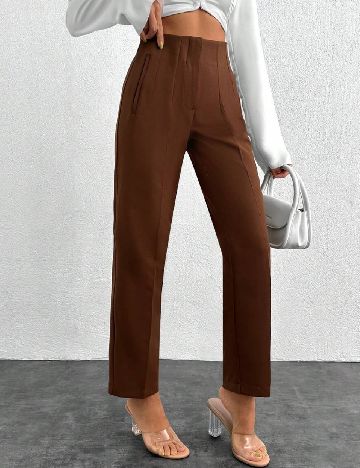 Pantaloni SHEIN, maro