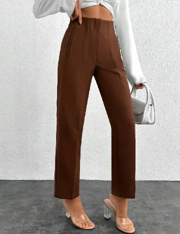 Pantaloni SHEIN, maro