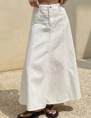Fusta SHEIN, alb