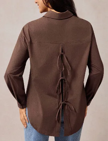 Camasa SHEIN Maternity, maro