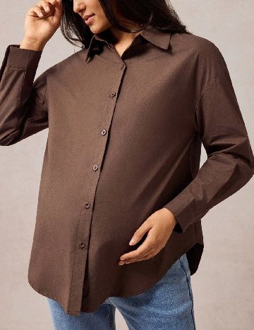 Camasa SHEIN Maternity, maro