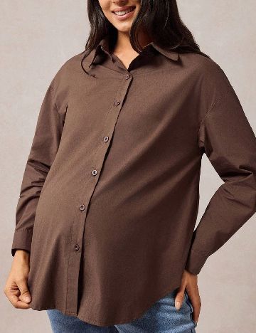 Camasa SHEIN Maternity, maro