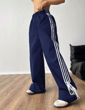 Pantaloni SHEIN, bleumarin