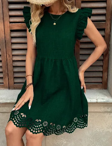 Rochie scurta SHEIN, verde
