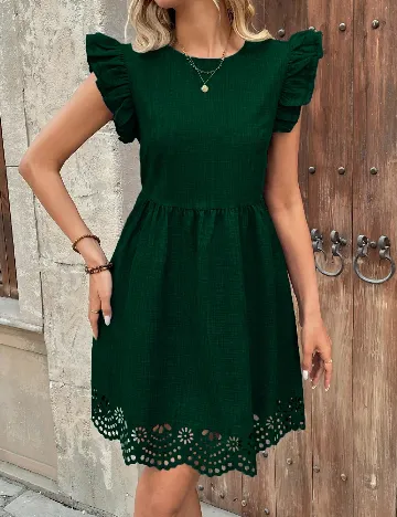 Rochie scurta SHEIN, verde