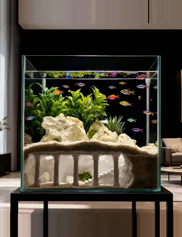 Accesoriu pentru acvariu SHEIN, alb