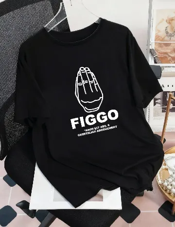 Tricou SHEIN CURVE, negru