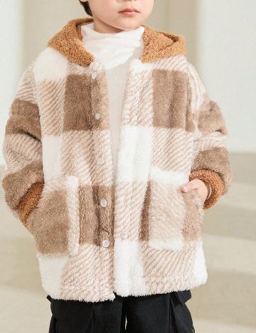 Jacheta Shein Kids, maro/alb