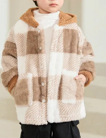 Jacheta Shein Kids, maro/alb