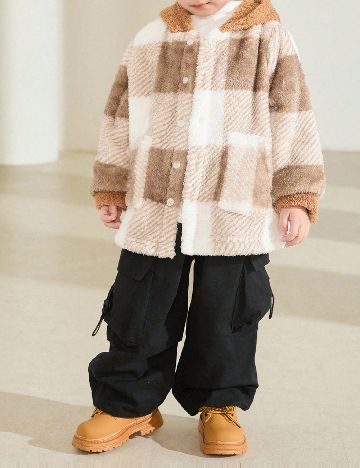 Jacheta Shein Kids, maro/alb