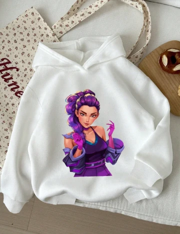 Hanorac Shein Kids, alb