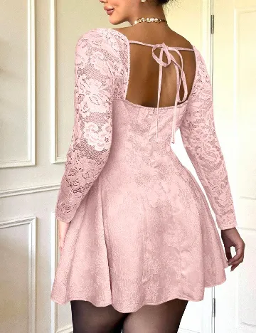 Rochie scurta SHEIN CURVE, roz