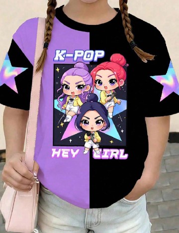 Tricou Shein Kids, mix culori