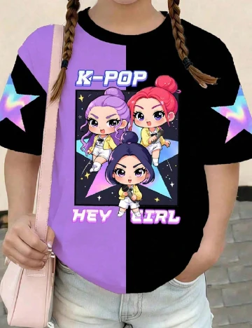 Tricou Shein Kids, mix culori