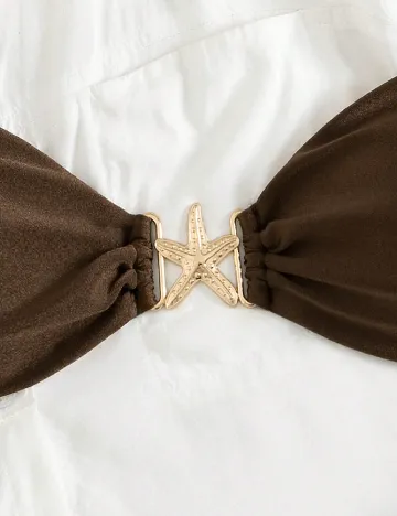 Costum de baie SHEIN, maro