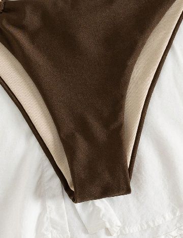 Costum de baie SHEIN, maro