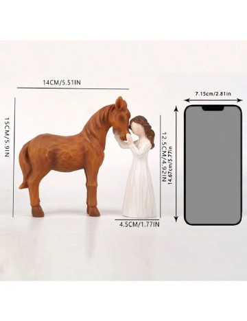 Accesoriu decorativ SHEIN, maro/alb