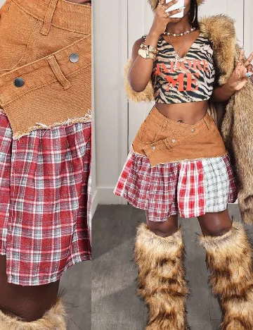 Fusta SHEIN CURVE, mix culori