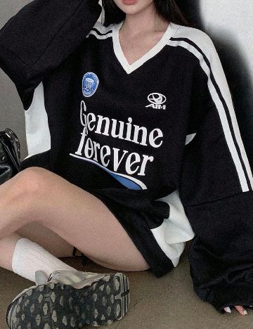 Bluza Oversize Dazy, negru