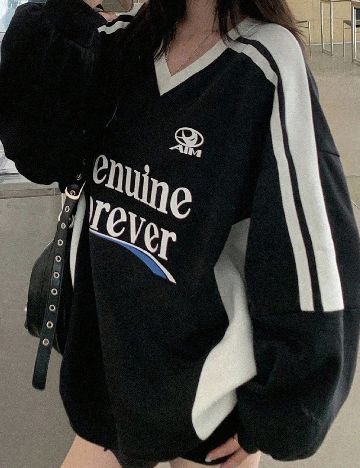 Bluza Oversize Dazy, negru