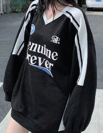 Bluza Oversize Dazy, negru