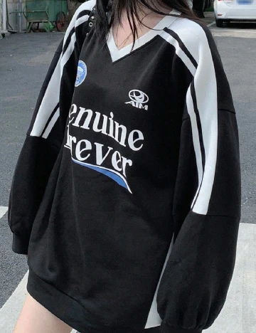 Bluza Oversize Dazy, negru