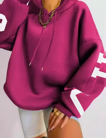 Hanorac SHEIN, magenta