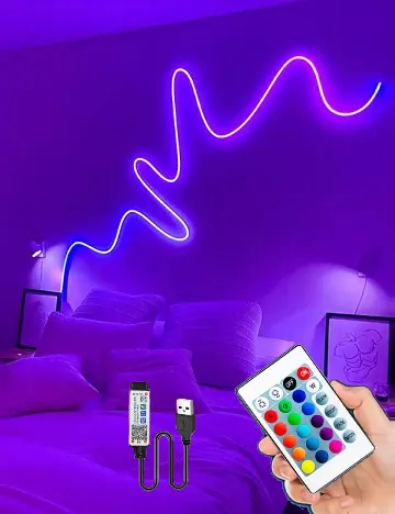 Banda LED RGB, 1 metru SHEIN, mix culori