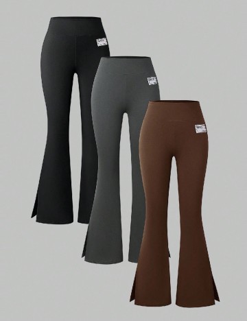 Set pantaloni 3 bucati Shein Kids, mix culori