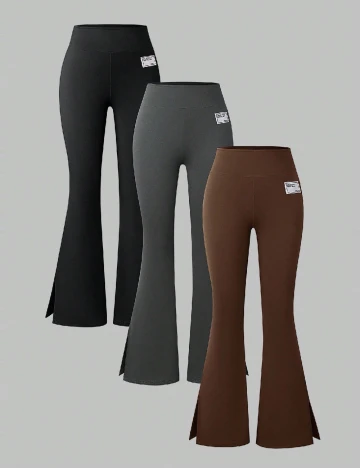 Set pantaloni 3 bucati Shein Kids, mix culori