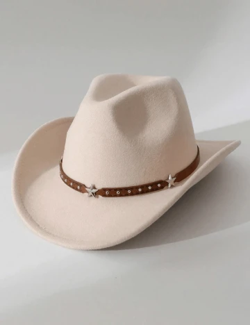 Palarie Shein Kids, ecru