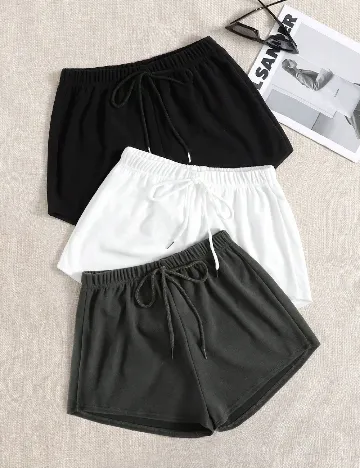Set Pantaloni scurti 3 perechi SHEIN, mix culori