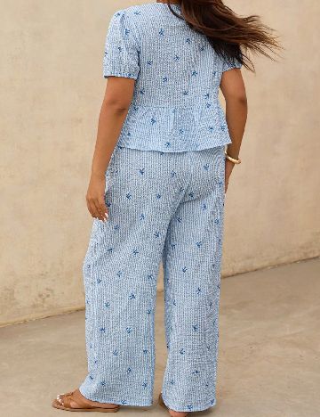 Compleu SHEIN CURVE, albastru