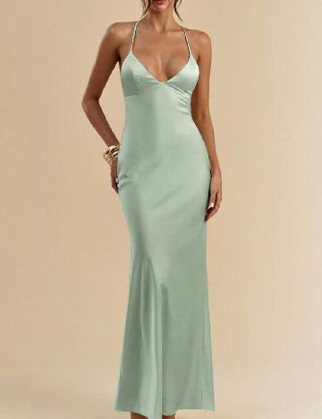 Rochie lunga SHEIN, verde