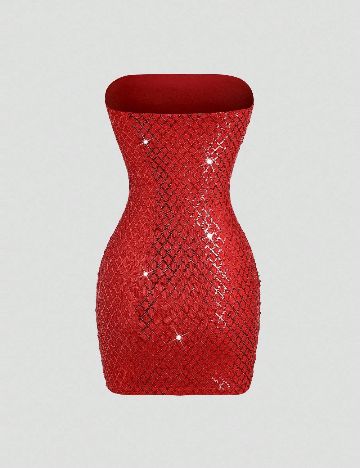 Rochie scurta SHEIN, rosu