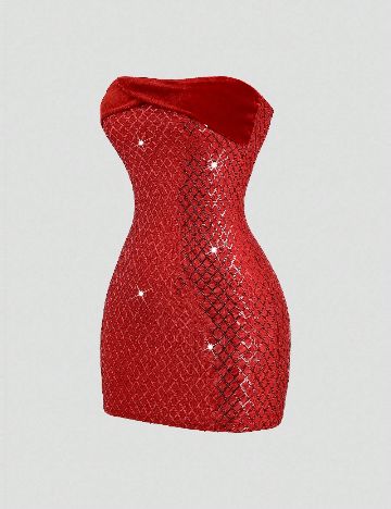 Rochie scurta SHEIN, rosu