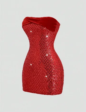 Rochie scurta SHEIN, rosu