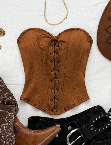 Top SHEIN CURVE, maro