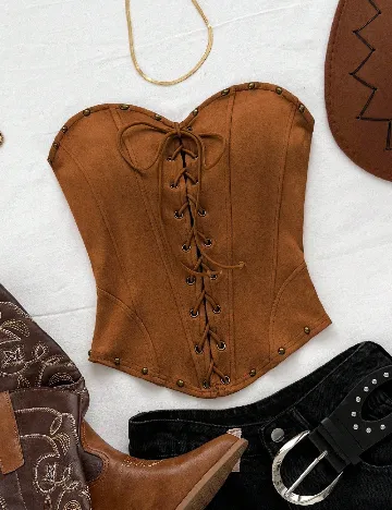 Top SHEIN CURVE, maro