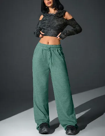 Pantaloni SHEIN, verde