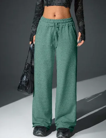 Pantaloni SHEIN, verde